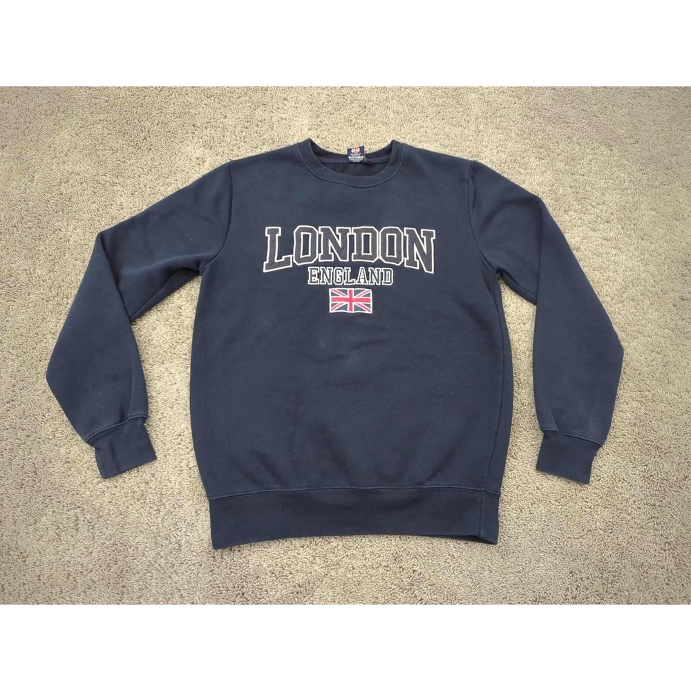 Aykroyd London England Crewneck Sweatshirt Pullover‎ Graphic Print Small